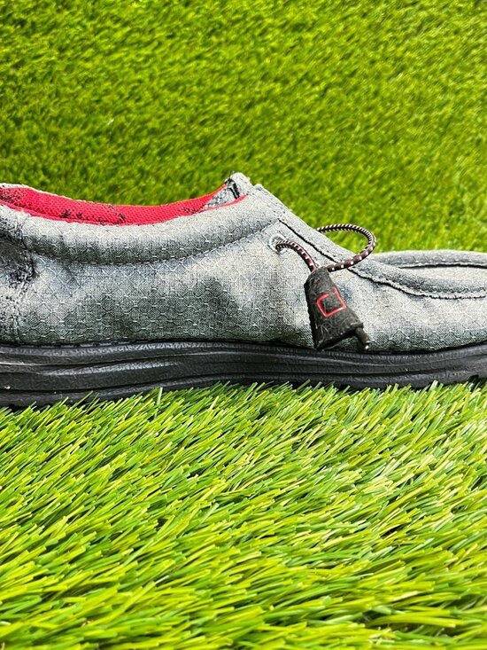 Hey Dude Wally Eco Ascend Ripstop Mens Size 10 Gray Black Casual Slip On Shoes main image 8